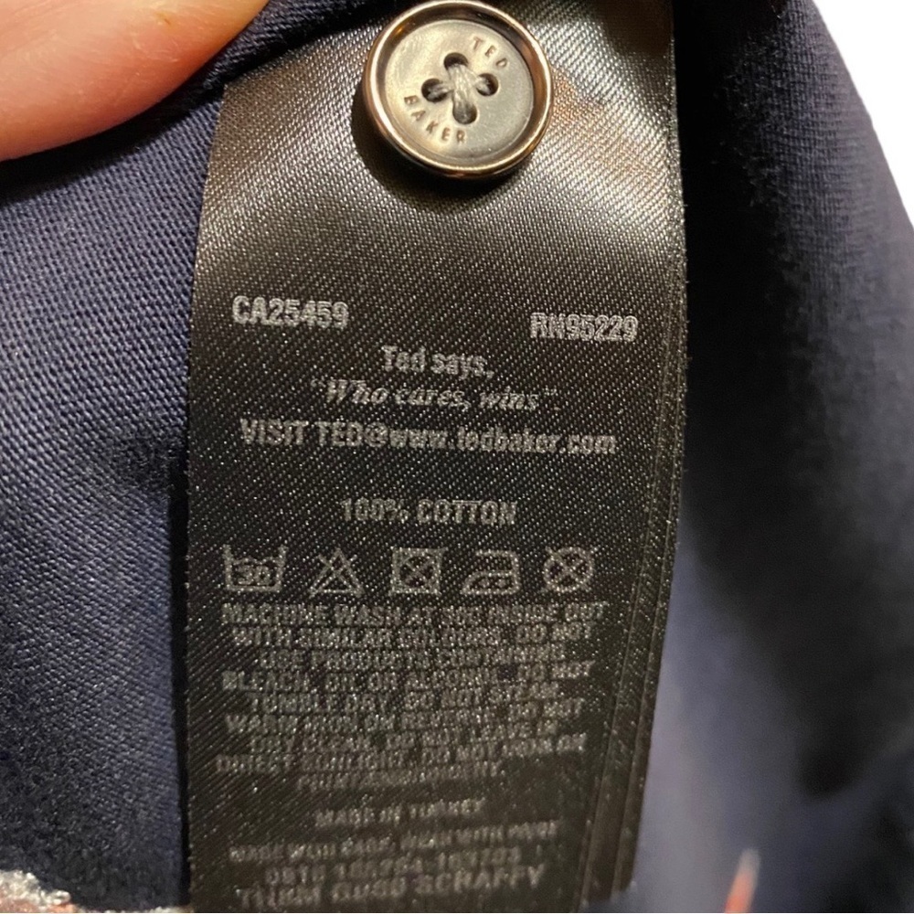 Ted Baker Hapnes Bird-Embroidered Regular Fit Polo Size 2 (S) Men’s - Picture 6 of 7